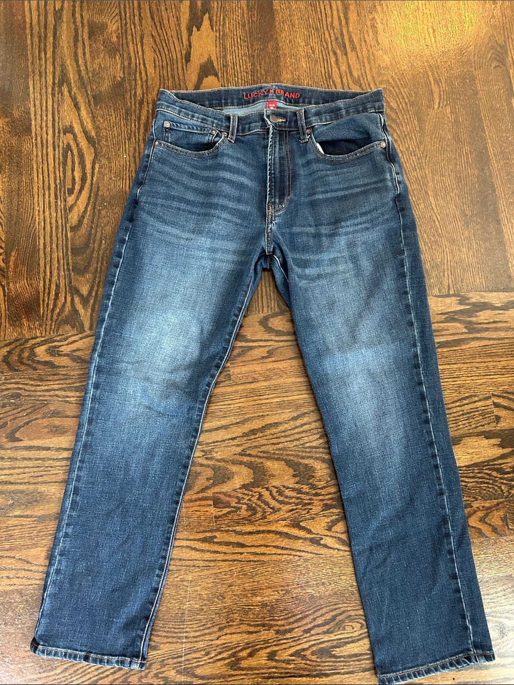 Lucky Brand Men's Slim Straight Jeans in Faded Blue 31x30